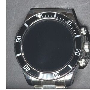 AW12 Bluetooth Smart Watch Fitness Tracker Rotating Bezel Black